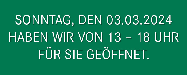 Möbel Hübner hat am 03.03.2024 geöffnet