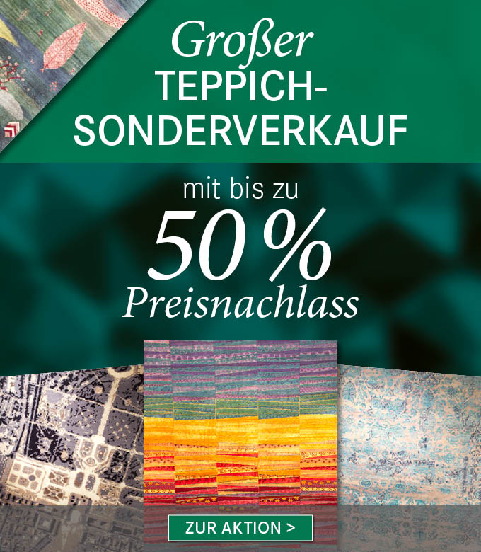 Möbel Hübner Teppich Sonderverkauf 50% Rabatt